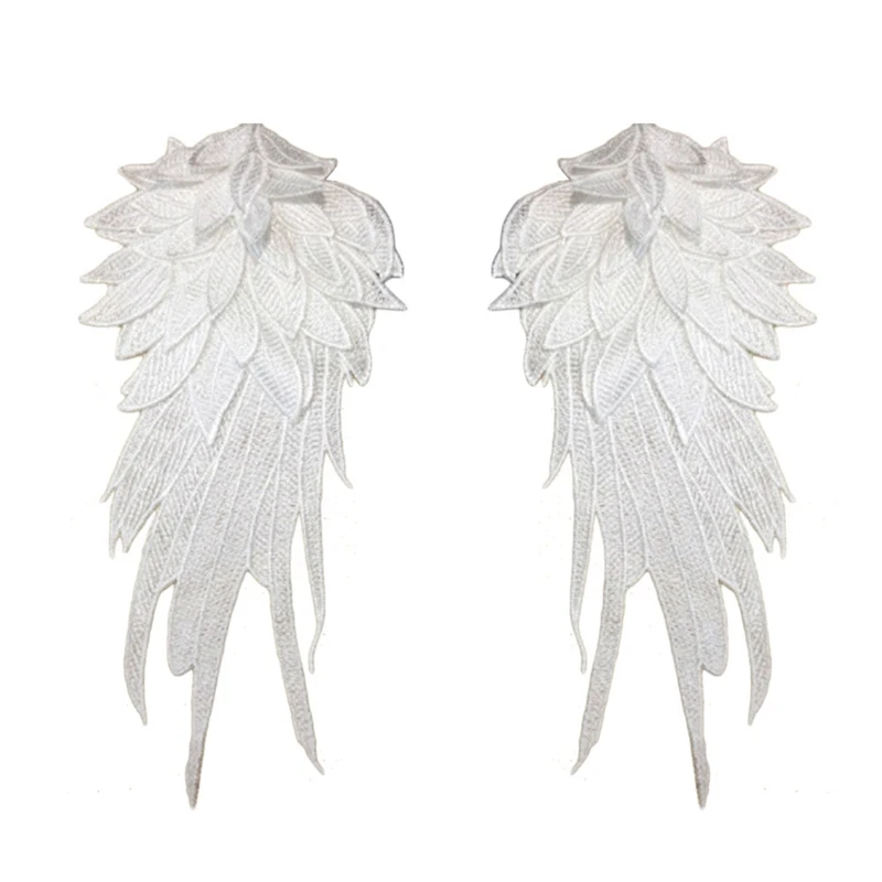 2 Pieces=1Pair 2018 White Wing Feather Sequin Embroidered Fabric Large Patch Applique Stick Clothes Bag Decorate Accessories DIY
2 Pieces=1Pair 2018 White Wing Feather Sequin Embroidered Fabric Large Patch Applique Stick Clothes Bag Decorate Accessories DIY