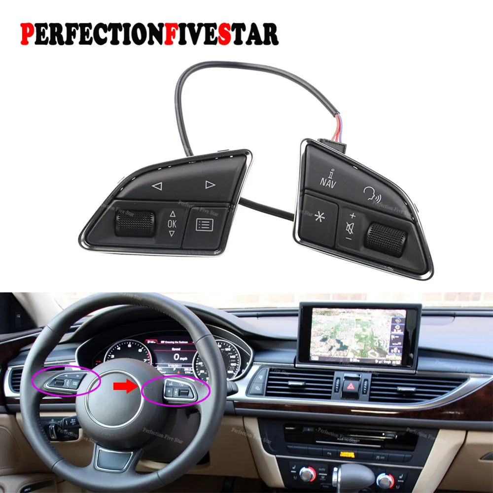 4G0951523D MMI Steering Wheel Multifunction Control Switch Button For Audi A1 A6 A7 2011 2012 2013 2014 2015 2016
4G0951523D MMI Steering Wheel Multifunction Control Switch Button For Audi A1 A6 A7 2011 2012 2013 2014 2015 2016
