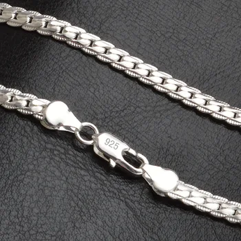 5mm Fashion Chain 925 Sterling Silver Necklace Pendant Men Jewelry Hot Sale Full Side Necklace
5mm Fashion Chain 925 Sterling Silver Necklace Pendant Men Jewelry Hot Sale Full Side Necklace