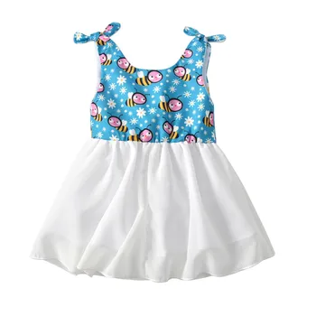 DFXD Little Girls Summer Sleeveless Dress 2018 New Arrival Cartoon Bee Print Bowknot Shoulder O-neck Vest Dress For 1-5Years
DFXD Little Girls Summer Sleeveless Dress 2018 New Arrival Cartoon Bee Print Bowknot Shoulder O-neck Vest Dress For 1-5Years