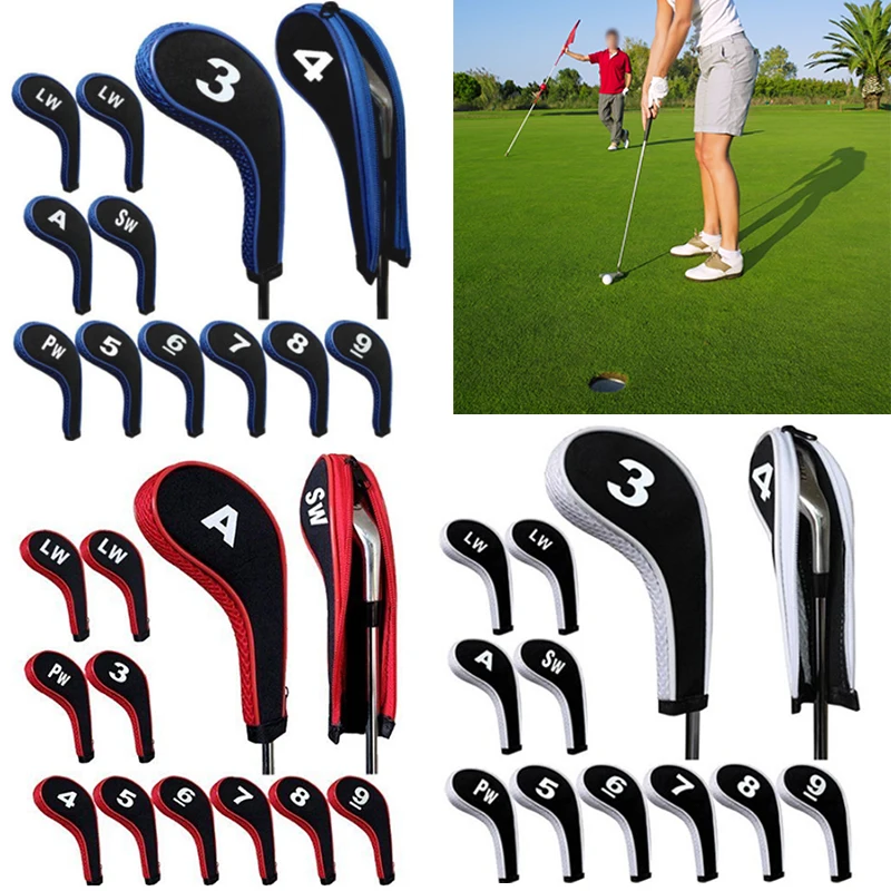 High Quality 12Pcs Rubber Neoprene Golf Club Head Cover Iron Putter with Zipper Long Neck Protect Set Number Printed
High Quality 12Pcs Rubber Neoprene Golf Club Head Cover Iron Putter with Zipper Long Neck Protect Set Number Printed