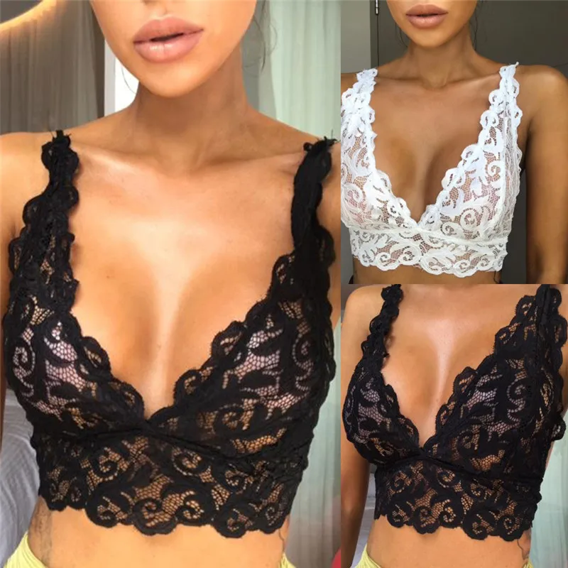 2018 Women Sexy Lingerie Corset Lace Floral Bralette Bra Ultrathin Tank Camis Crop Underwear S-XL Size Sheer Lace Bra Tops
2018 Women Sexy Lingerie Corset Lace Floral Bralette Bra Ultrathin Tank Camis Crop Underwear S-XL Size Sheer Lace Bra Tops