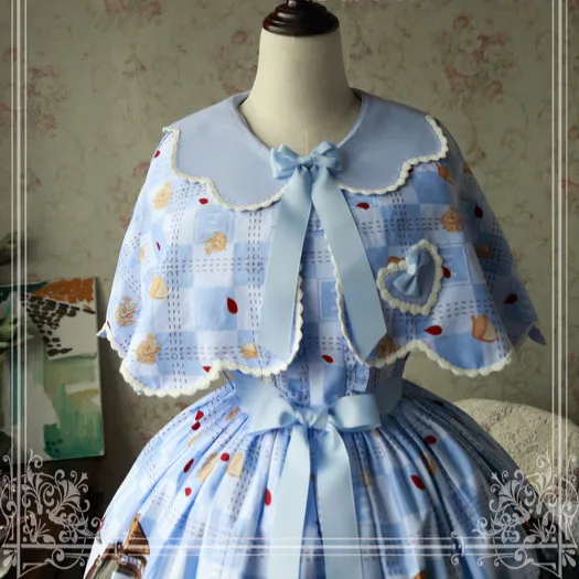 Sweet Squirrels' Leisure Time Printed Lolita Poncho Jacket Peter Pan Collar Cape by Magic Tea Party
Sweet Squirrels' Leisure Time Printed Lolita Poncho Jacket Peter Pan Collar Cape by Magic Tea Party