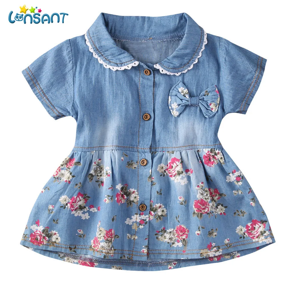 LONSANT Fashion Baby girls Princess dress Toddler Baby Girls Floral Print Bowknot Short Sleeve Princess Denim Dress Outfit
LONSANT Fashion Baby girls Princess dress Toddler Baby Girls Floral Print Bowknot Short Sleeve Princess Denim Dress Outfit
