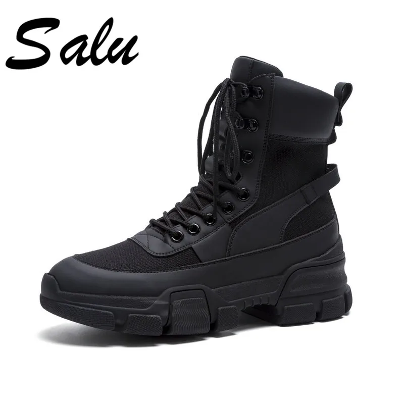 Salu 2018 new arrival genuine leather ankle boots for women lace up platform boots fashion punk Martin boots flat shoes big size
Salu 2018 new arrival genuine leather ankle boots for women lace up platform boots fashion punk Martin boots flat shoes big size