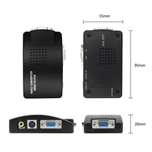 S-video composite RCA AV to VGA Video converter AV/RCA to VGA for TV to PC converter with power adapter or dc cable
S-video composite RCA AV to VGA Video converter AV/RCA to VGA for TV to PC converter with power adapter or dc cable