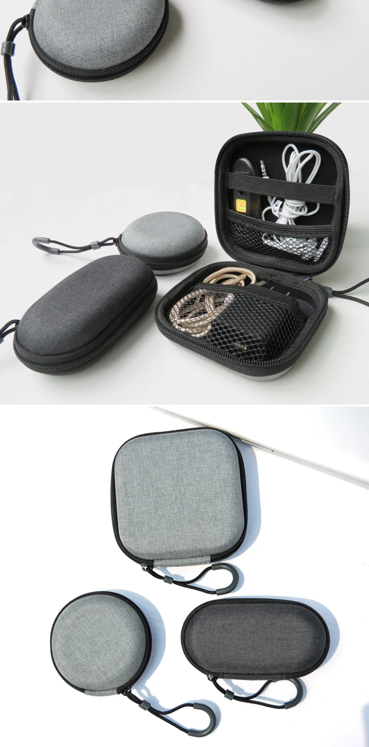 13 Liboer Earphone Accessories Carrying Hard Case for Earphones and Cables Mini Earphone Case Bag EVA Round Storage Box for iPhone
