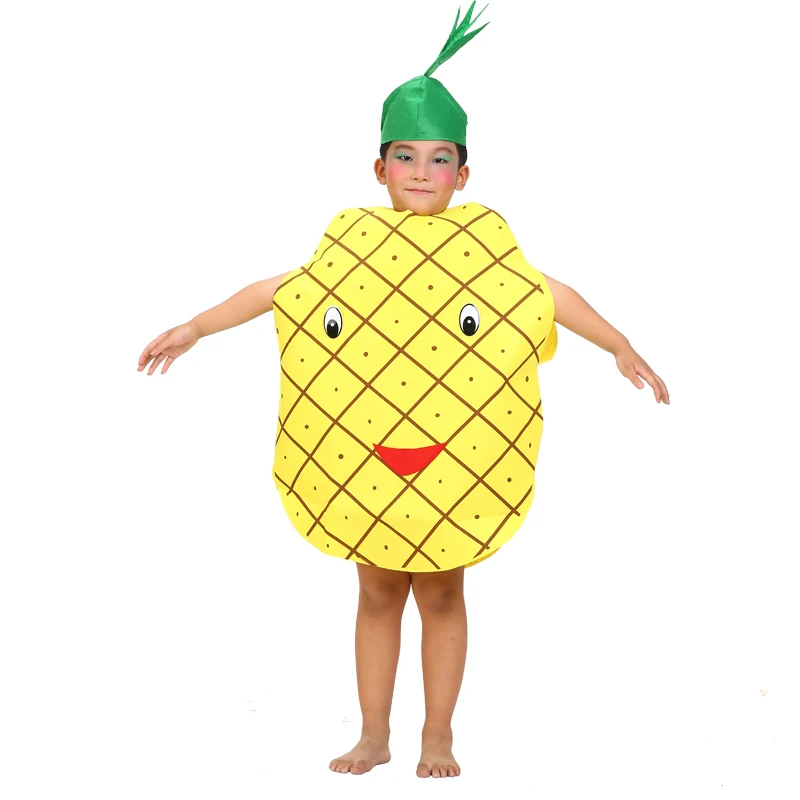 

Children 's Day Christmas Party Fruit and Vegetable Performance Costumes Pineapple Funny Kids Dance Performance Clothing