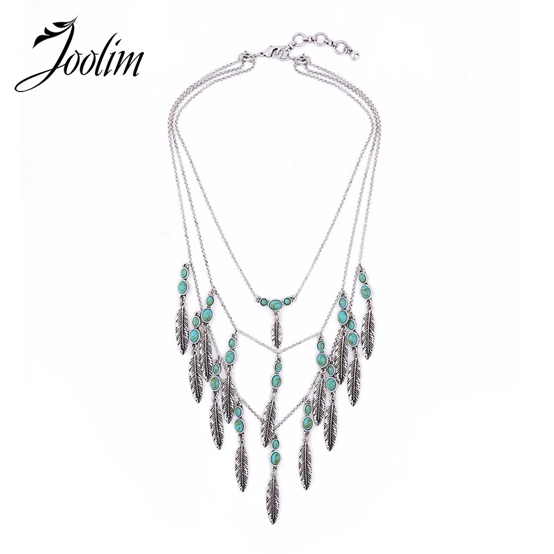 JOOLIM Jewelry Wholesale/2017 Folk Style Leaves Layered Necklace Fashion Jewelry
JOOLIM Jewelry Wholesale/2017 Folk Style Leaves Layered Necklace Fashion Jewelry