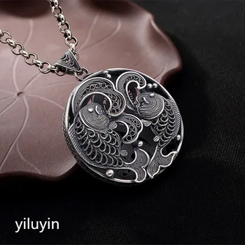 KJJEAXCMY Fine jewelry, S990, lotus leaf leaf, hand picked silk, hollowed out sterling silver old lady pend
KJJEAXCMY Fine jewelry, S990, lotus leaf leaf, hand picked silk, hollowed out sterling silver old lady pend