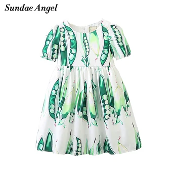 Sundae Angel Girls Dresses 2018 New Summer Princess Dresses Pea Printing Pattern Short Sleeve Design Girls Clothes For 3-8 Year
Sundae Angel Girls Dresses 2018 New Summer Princess Dresses Pea Printing Pattern Short Sleeve Design Girls Clothes For 3-8 Year