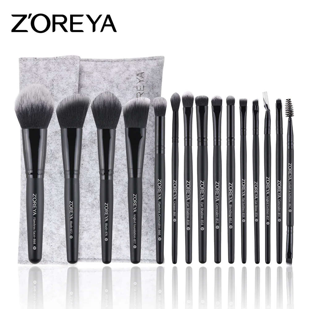 ZOREYA Makeup Brushes 15pcs Professional Makeup Brush Set With Bag As Essential Cosmetics Tool
ZOREYA Makeup Brushes 15pcs Professional Makeup Brush Set With Bag As Essential Cosmetics Tool
