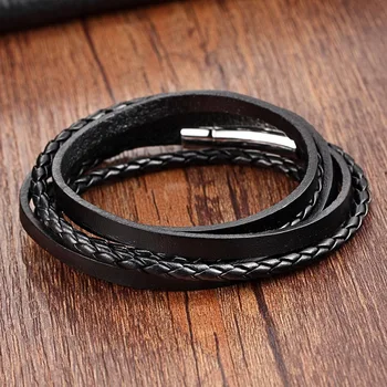 Chain Bracelet Men Stainless Steel Rope cuff Bracelet Genuine Leather Bracelets for women 60cm ladies bracelet Braid leather
Chain Bracelet Men Stainless Steel Rope cuff Bracelet Genuine Leather Bracelets for women 60cm ladies bracelet Braid leather