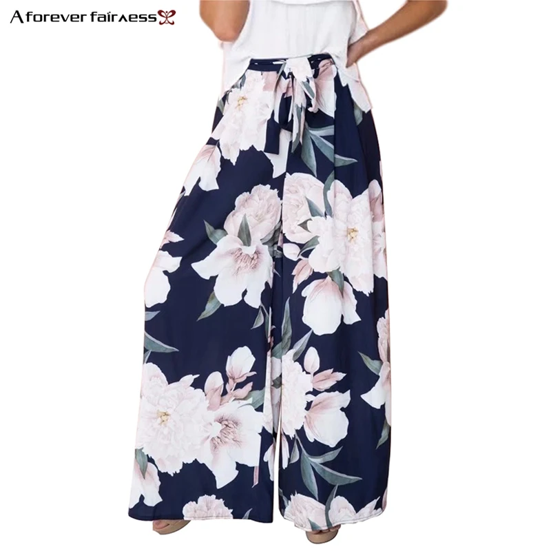 A Forever Women Foral Chiffon Print Loose Wide Leg Pants High Waist Elastic with Belt Beach Summer Casual Long Trousers M-0061
A Forever Women Foral Chiffon Print Loose Wide Leg Pants High Waist Elastic with Belt Beach Summer Casual Long Trousers M-0061