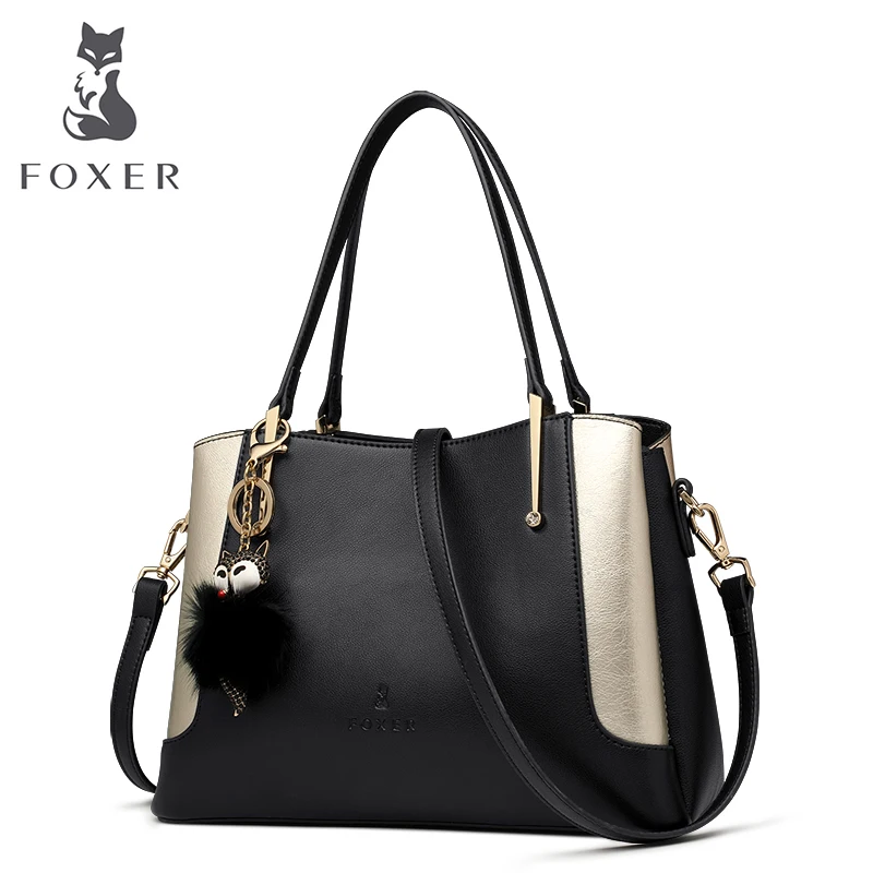 FOXER Brand Women Solid Soft Shoulder Bag High Fashion Genuine Leather Handbags Luxury Casual Tote For Lady
FOXER Brand Women Solid Soft Shoulder Bag High Fashion Genuine Leather Handbags Luxury Casual Tote For Lady