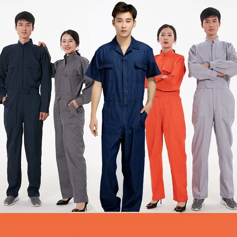 Coveralls Men Sets Short sleeved Overalls Jumpsuit Safety Clothing Thin Leotard Repair Auto Welders Crew Painter Car Wash Worker
Coveralls Men Sets Short sleeved Overalls Jumpsuit Safety Clothing Thin Leotard Repair Auto Welders Crew Painter Car Wash Worker