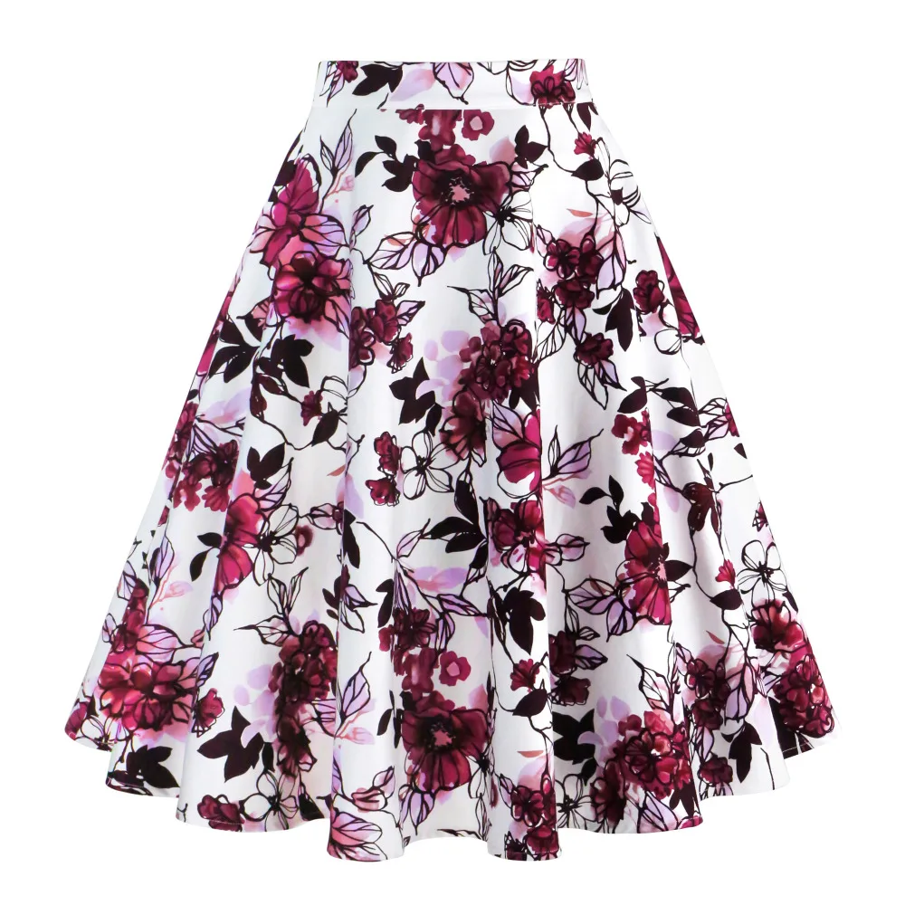 2019 New Arrival Summer A Line Vintage Floral Skirt 50s Pin up Style Rockabilly Swing Skirts Women Retro High Waist Midi Skirt
2019 New Arrival Summer A Line Vintage Floral Skirt 50s Pin up Style Rockabilly Swing Skirts Women Retro High Waist Midi Skirt