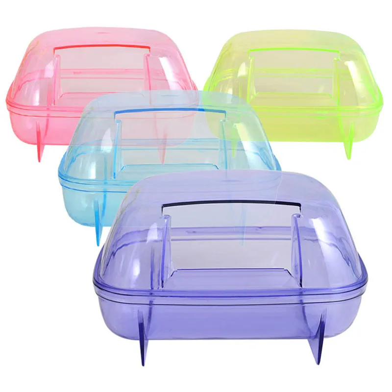 1pc 18*12*11cm Square Plastic Transparent House Cage Toy Hamster Mouse Gerbil Sauna Bath Sand Bath Room Nest Random Color
1pc 18*12*11cm Square Plastic Transparent House Cage Toy Hamster Mouse Gerbil Sauna Bath Sand Bath Room Nest Random Color