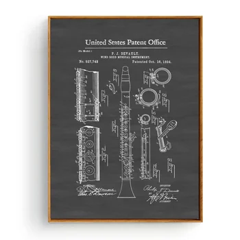 Clarinet Patent 1894 Art Silk Fabric Poster Prints Home Wall Decor Painting 60x90cm
Clarinet Patent 1894 Art Silk Fabric Poster Prints Home Wall Decor Painting 60x90cm