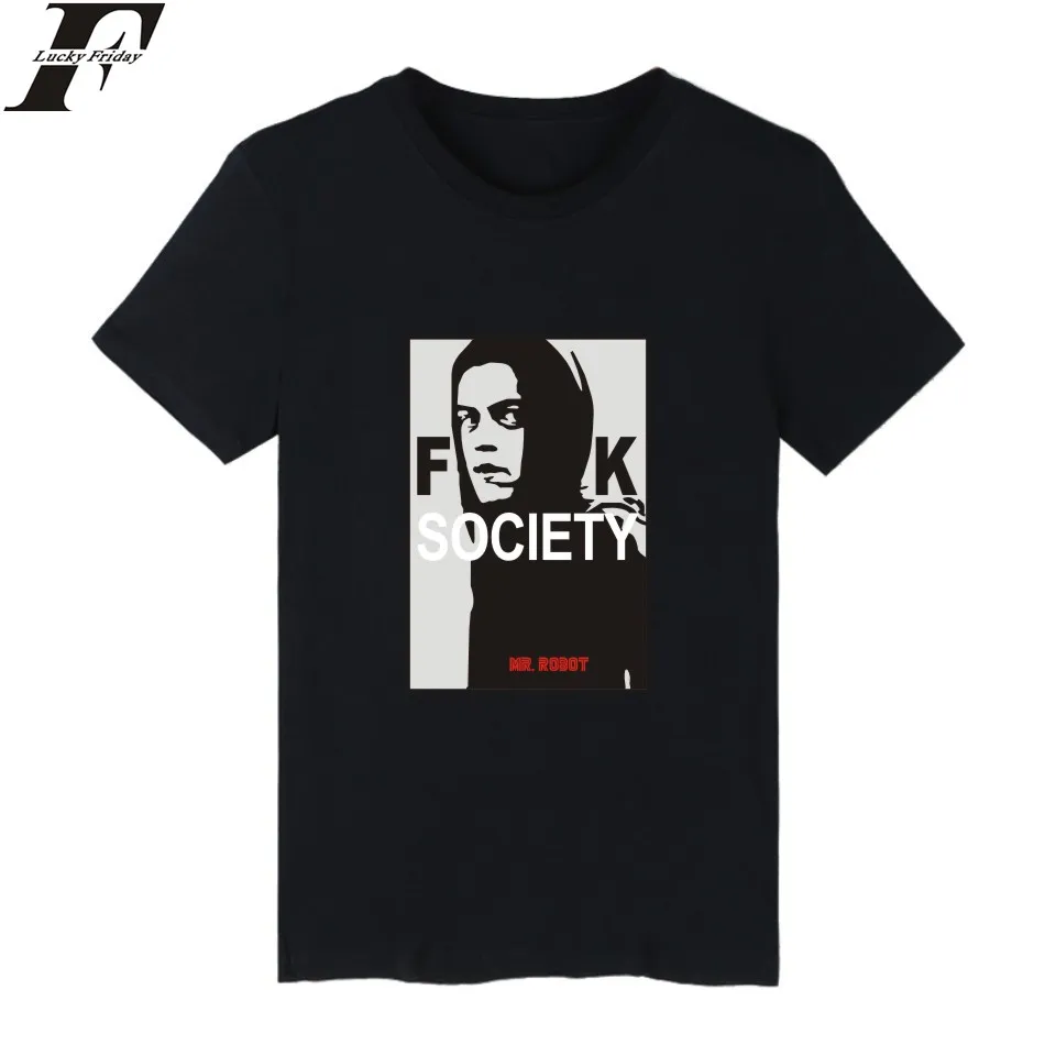 LUCKYFRIDAYF MR Robot Tshirt Summer MR Robot T-shirt MR Robot Tshirt Homme T Shirt Men Hip Hop Mr Robot Fsociety T-shirt Clothes
LUCKYFRIDAYF MR Robot Tshirt Summer MR Robot T-shirt MR Robot Tshirt Homme T Shirt Men Hip Hop Mr Robot Fsociety T-shirt Clothes