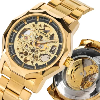 Watch Men Luxury Top Brand Mechanical Watch Automatic Self-Wind Stainless Steel Strap Clock Male Skeleton Casual relojes hombre
Watch Men Luxury Top Brand Mechanical Watch Automatic Self-Wind Stainless Steel Strap Clock Male Skeleton Casual relojes hombre