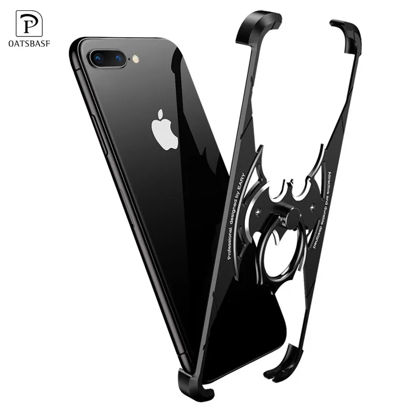 OATSBASF for iPhone 7 8 Case Bat Design Bumper Airbag Metal Case Luxury Ring Holder Personality Shell for iPhone 7 8 Plus Cover
OATSBASF for iPhone 7 8 Case Bat Design Bumper Airbag Metal Case Luxury Ring Holder Personality Shell for iPhone 7 8 Plus Cover