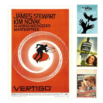 The Birds Alfred Hitchcock Movie Poster Home Furnishing decoration White Kraft Paper Movie Poster Drawing core Wall stickers
The Birds Alfred Hitchcock Movie Poster Home Furnishing decoration White Kraft Paper Movie Poster Drawing core Wall stickers