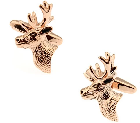 Free Shipping New Arrival Deer Cufflinks Rose Gold Color Copper Animal Elk Design Cuff For Men Cuff Links Wholesale&retail
Free Shipping New Arrival Deer Cufflinks Rose Gold Color Copper Animal Elk Design Cuff For Men Cuff Links Wholesale&retail