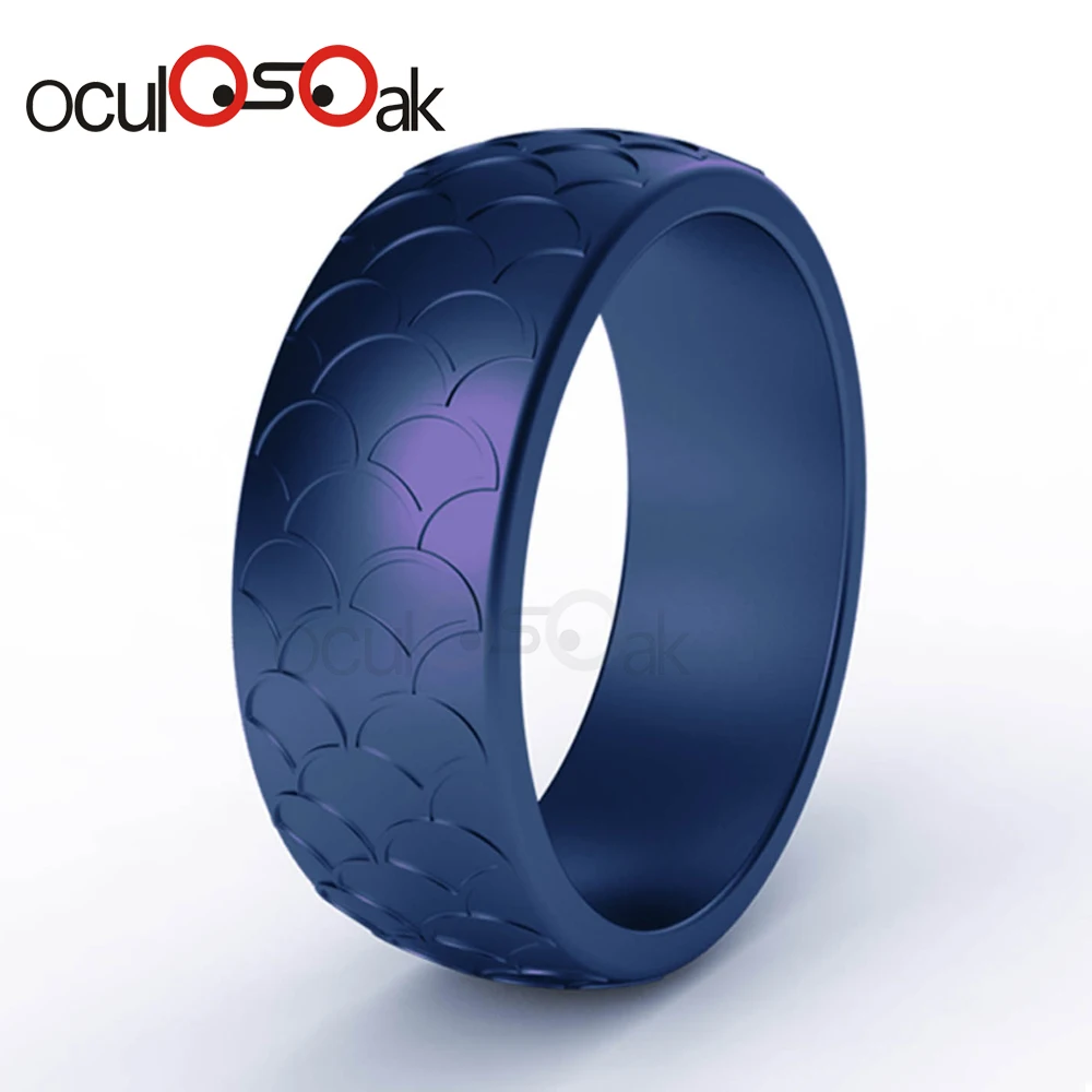 8.7mm Food Grade Fish scale Silicone Rings Hypoallergenic Flexible Sports Antibacterial Finger Rings Rubber Wedding Ring For Men
8.7mm Food Grade Fish scale Silicone Rings Hypoallergenic Flexible Sports Antibacterial Finger Rings Rubber Wedding Ring For Men