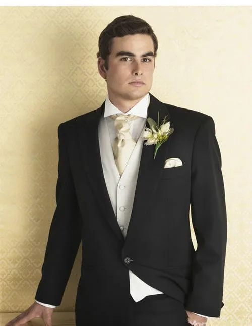 Custom made notch/peak lapel formal man Tuxedo bridegroom Wedding/business Suit( jacket+Pants+vest+tie)
Custom made notch/peak lapel formal man Tuxedo bridegroom Wedding/business Suit( jacket+Pants+vest+tie)