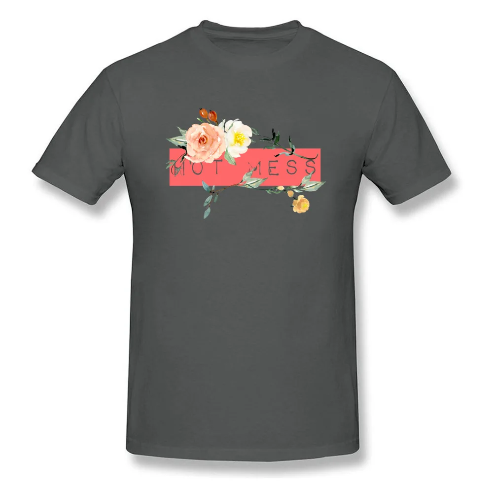 HOT MESS Round Neck Top T-shirts Summer Tops T Shirt Short Sleeve Oversized 100% Cotton Fabric comfortable Tee Shirt Custom Men HOT MESS carbon