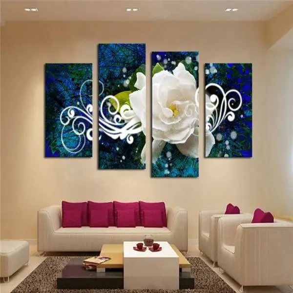 No Frame 4 Panel Bright-Colored Flower Large Hd Picture Modern Home Wall Decor Canvas Print Painting For House Decorate
No Frame 4 Panel Bright-Colored Flower Large Hd Picture Modern Home Wall Decor Canvas Print Painting For House Decorate
