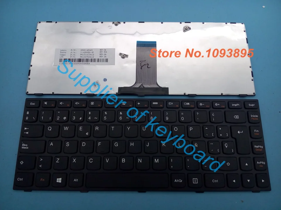 New Spanish keyboard For Lenovo G40 G40-70 G40-80 G40-45 G40-30 T5G1-LAS PK130TG1A15 Laptop Spanish keyboard
New Spanish keyboard For Lenovo G40 G40-70 G40-80 G40-45 G40-30 T5G1-LAS PK130TG1A15 Laptop Spanish keyboard