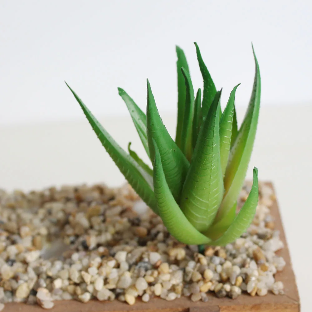 19cm Imitation Replica Succulents 2 x Agave Cacti 7.5/" - Artificial Plants