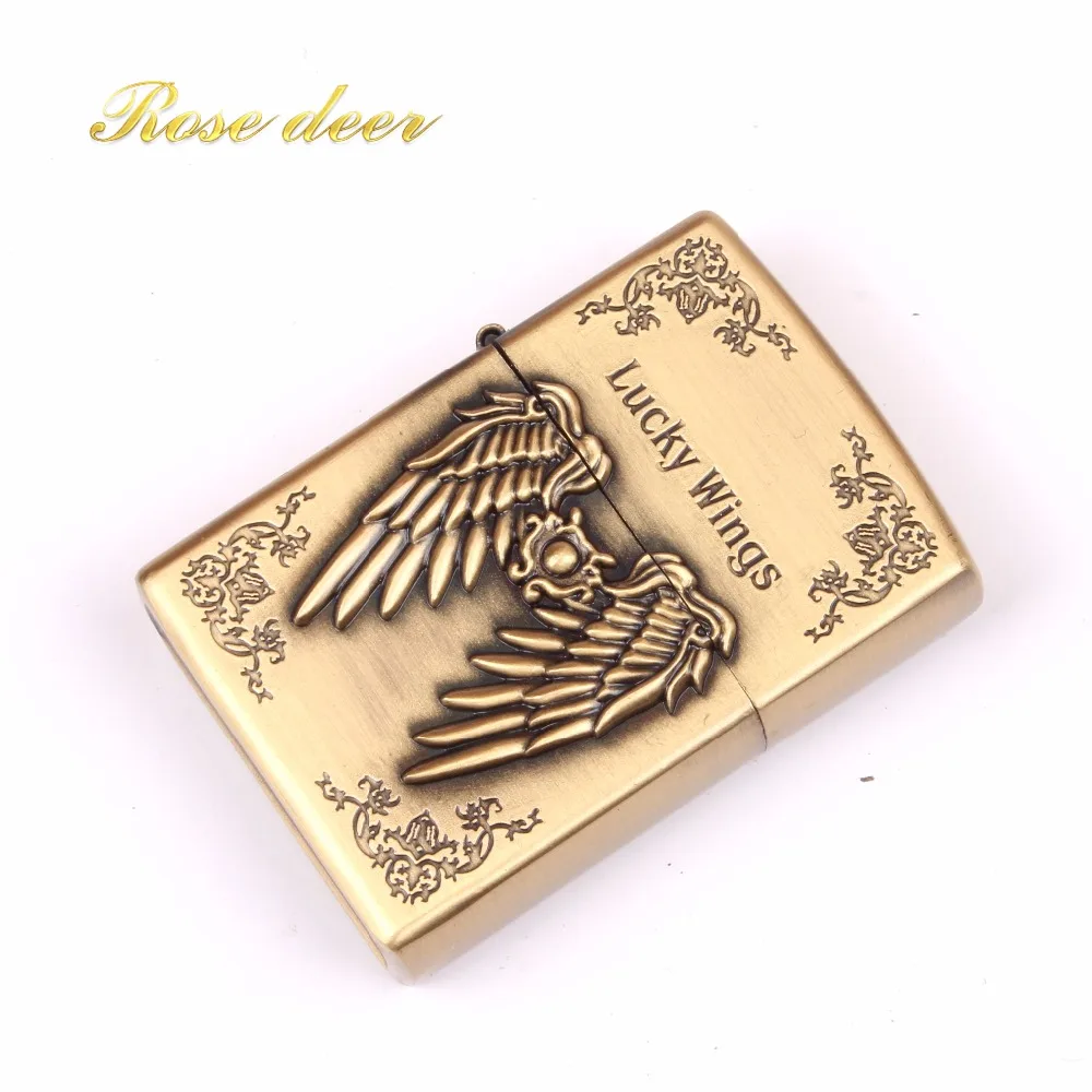 Fashion Retro Metal Feather Kerosene Oil Fire Lighter Unique Gasoline Cigarette Lighter Handicrafts Decoration Best gift
Fashion Retro Metal Feather Kerosene Oil Fire Lighter Unique Gasoline Cigarette Lighter Handicrafts Decoration Best gift