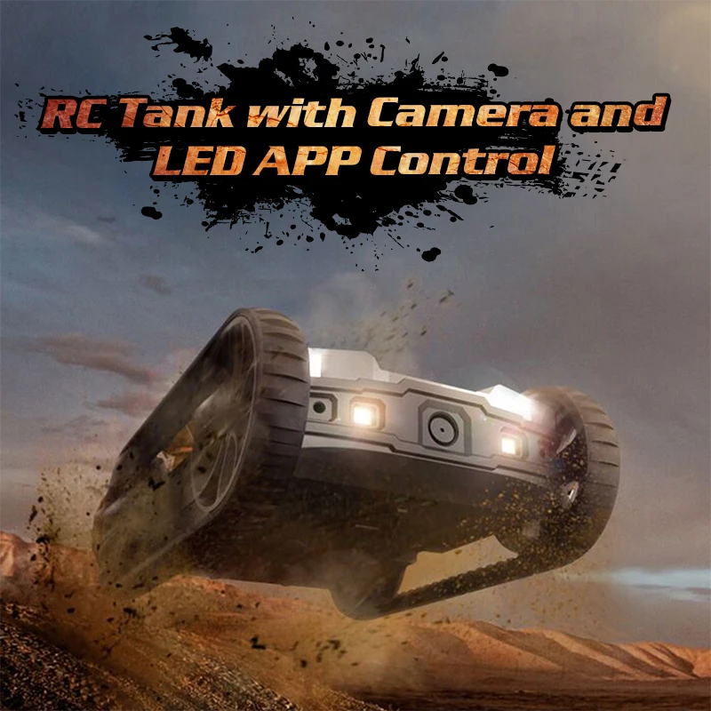 Global Drone RC Robot Tank with HD Camera App Radio Control Tanks with LED Wireless AR Infrared Battle
Global Drone RC Robot Tank with HD Camera App Radio Control Tanks with LED Wireless AR Infrared Battle