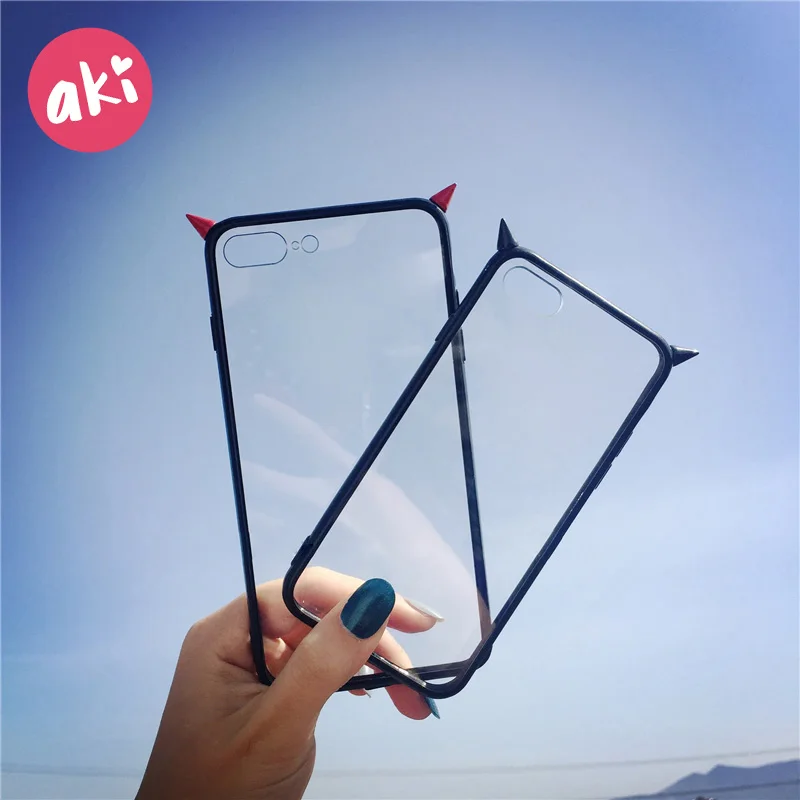 AKI Devil Horns Phone Cases for iPhone XR Case Cute Evil Gothic Hard PC Back Cover for iPhone X Xs Max 6 7 8 6s Plus Case Conque
AKI Devil Horns Phone Cases for iPhone XR Case Cute Evil Gothic Hard PC Back Cover for iPhone X Xs Max 6 7 8 6s Plus Case Conque