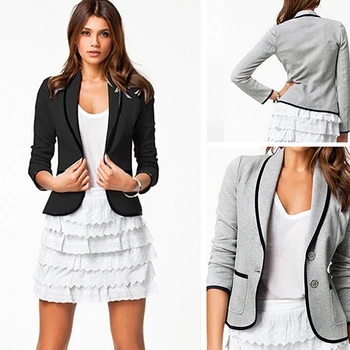 Women's Casual OL Two Buttons Pocket Blazer Long Sleeve Shawl Lapel Coat Suit
Women's Casual OL Two Buttons Pocket Blazer Long Sleeve Shawl Lapel Coat Suit