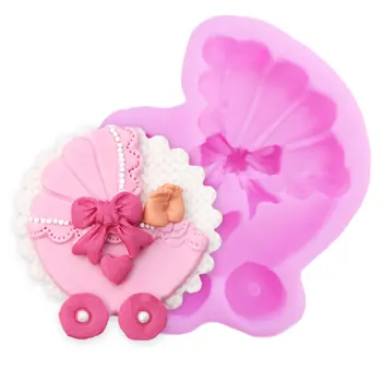 Pastry Tools Silicone Baby Carriage Shape Soap Mould Fondant Cake Chocolate Stencils Cake Decorating Bakeware Cooking
Pastry Tools Silicone Baby Carriage Shape Soap Mould Fondant Cake Chocolate Stencils Cake Decorating Bakeware Cooking