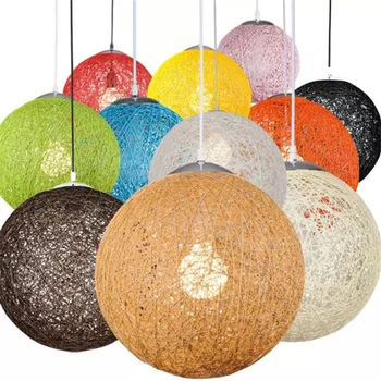 Creative Personality Edison bulb Colorful Pendant Lamps Restaurant Bar Cafe Lamps Rattan Field Pasta Ball E27 LED Pendant light
Creative Personality Edison bulb Colorful Pendant Lamps Restaurant Bar Cafe Lamps Rattan Field Pasta Ball E27 LED Pendant light