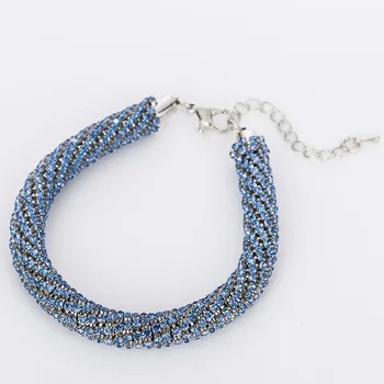Fashion Brand Charm christmas gift Hot Sell Round New Design Austrian Crystal weaving bracelets jewelry for women #B062
Fashion Brand Charm christmas gift Hot Sell Round New Design Austrian Crystal weaving bracelets jewelry for women #B062