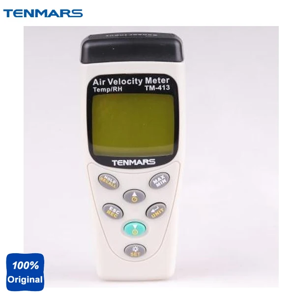 Anemometer 0.4~45m/s Air Velocity Meter Temperature Humidity Meter TENMARS TM413
Anemometer 0.4~45m/s Air Velocity Meter Temperature Humidity Meter TENMARS TM413