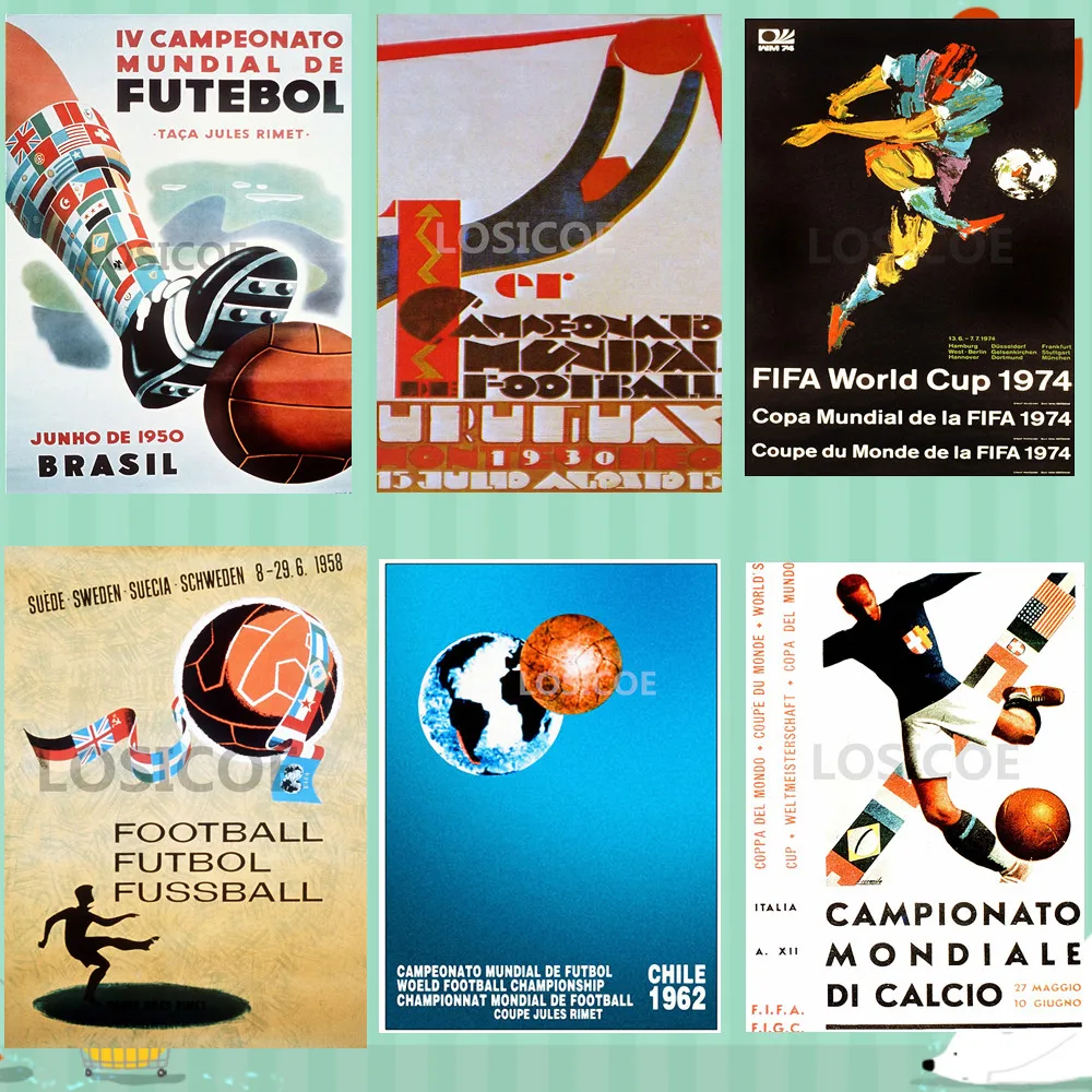 World Cup Poster Football Mascot Shabby chic Vintage Inkjet printing kraft paper poster Wall Stickers wallpaper Home Decoration
World Cup Poster Football Mascot Shabby chic Vintage Inkjet printing kraft paper poster Wall Stickers wallpaper Home Decoration