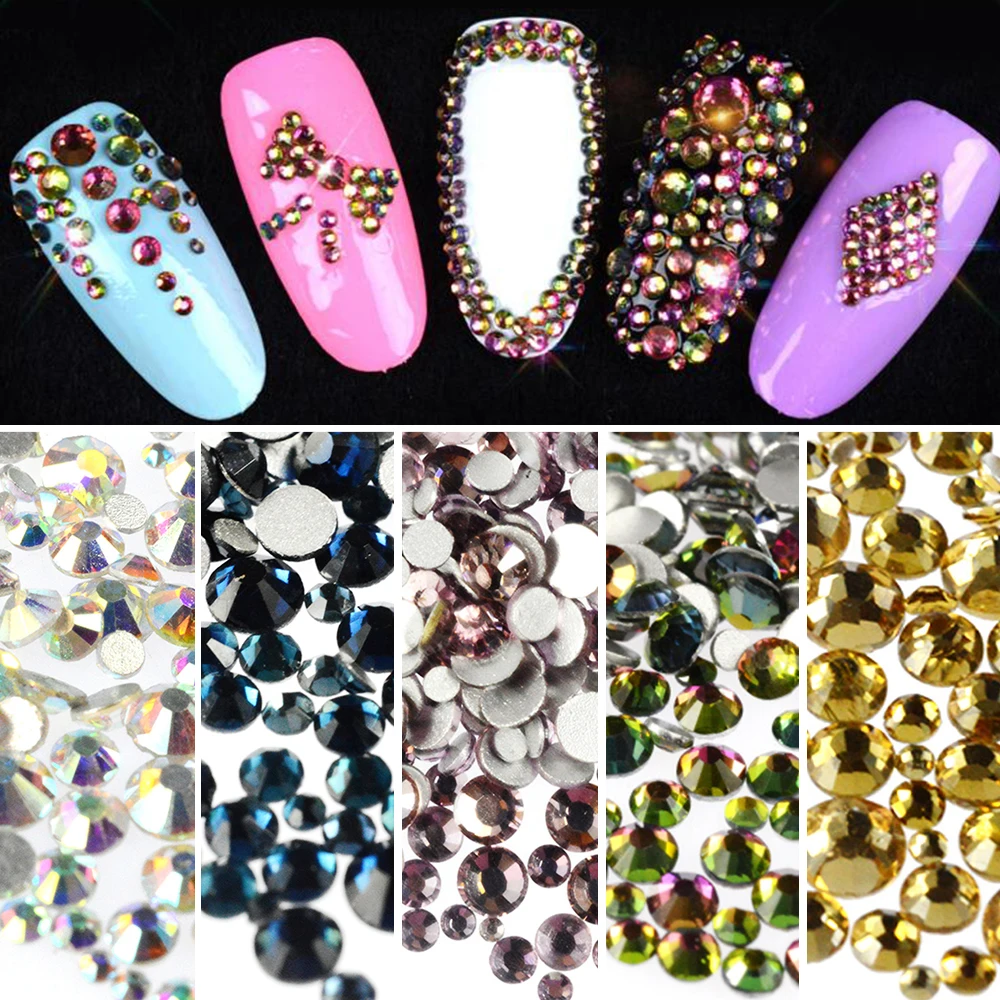 1 Pack Sparkle Nail Decoration Glitter Rhinestones Stickers Mix Size Color Flat Back Flame Shape Round Nail Art Mini Tips JI309
1 Pack Sparkle Nail Decoration Glitter Rhinestones Stickers Mix Size Color Flat Back Flame Shape Round Nail Art Mini Tips JI309