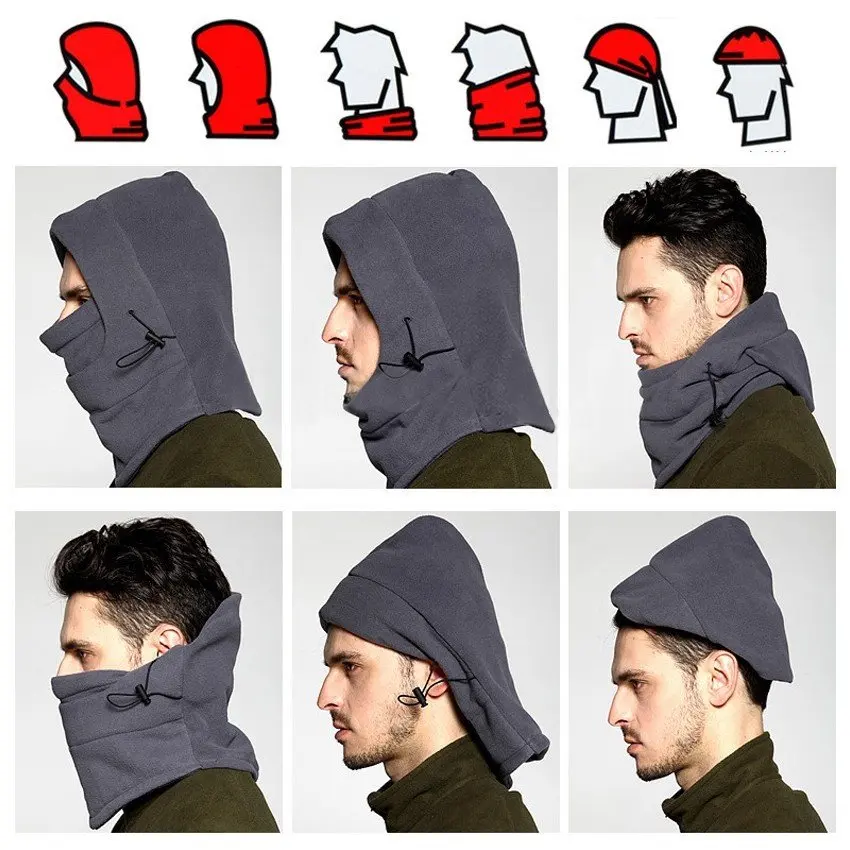 Bike Riding 6 in 1 Thermal Fleece Balaclava Outdoor Ski Masks Cyling Beanies Winter Protector Wind Stopper Face Hats
Bike Riding 6 in 1 Thermal Fleece Balaclava Outdoor Ski Masks Cyling Beanies Winter Protector Wind Stopper Face Hats