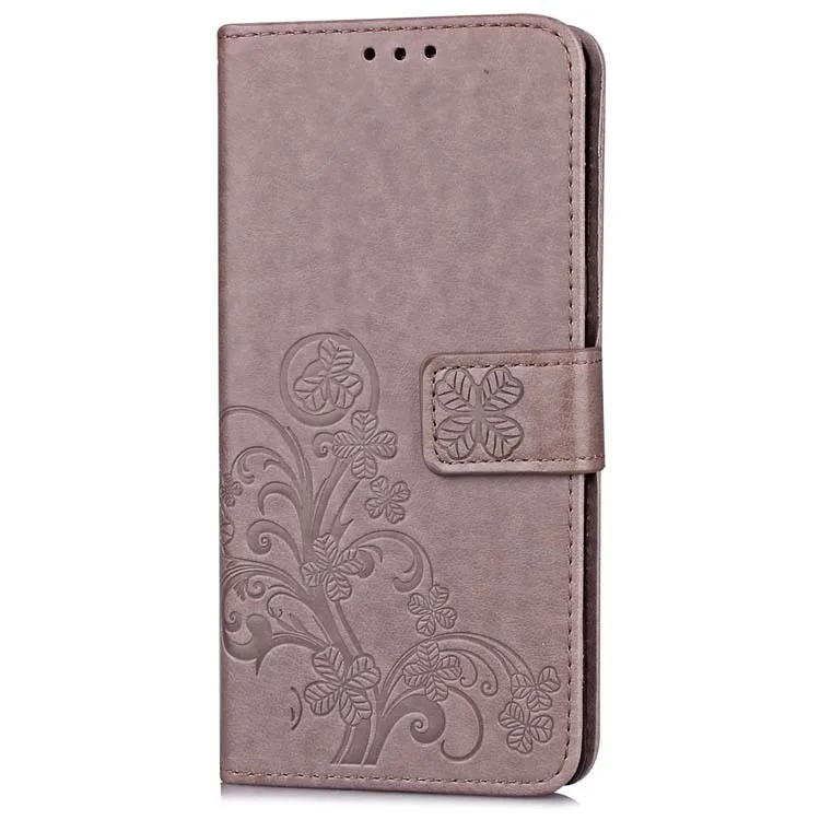 BEFOSPEY Luxury Elegant Four Leaf Leaves Pu Leather Phone Case For Leagoo Kiicaa Power