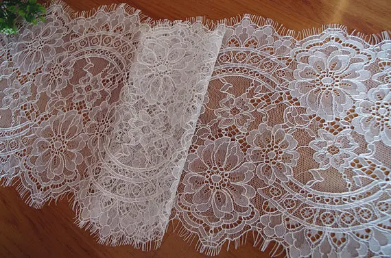 chantilly lace trim, eyelash lace fabric, lace for wedding table runners, LT188EM
chantilly lace trim, eyelash lace fabric, lace for wedding table runners, LT188EM
