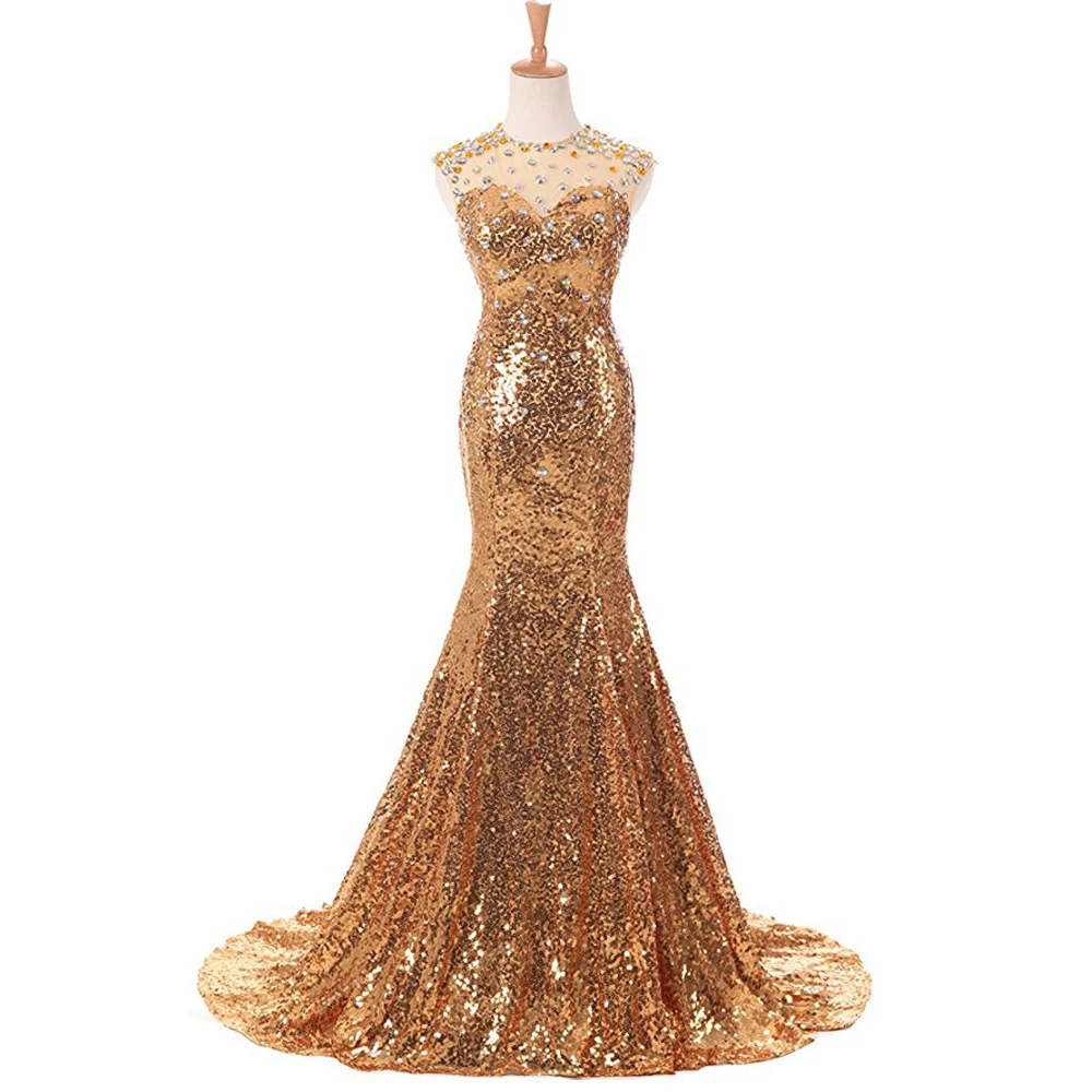 Plus Size Sequins Beading Evening Dress Noble Gold Long Mermaid Formal Prom Gowns Party Dresses Sleeveless Robe De Soiree
Plus Size Sequins Beading Evening Dress Noble Gold Long Mermaid Formal Prom Gowns Party Dresses Sleeveless Robe De Soiree