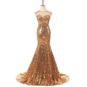 Plus Size Sequins Beading Evening Dress Noble Gold Long Mermaid Formal Prom Gowns Party Dresses Sleeveless Robe De Soiree
Plus Size Sequins Beading Evening Dress Noble Gold Long Mermaid Formal Prom Gowns Party Dresses Sleeveless Robe De Soiree