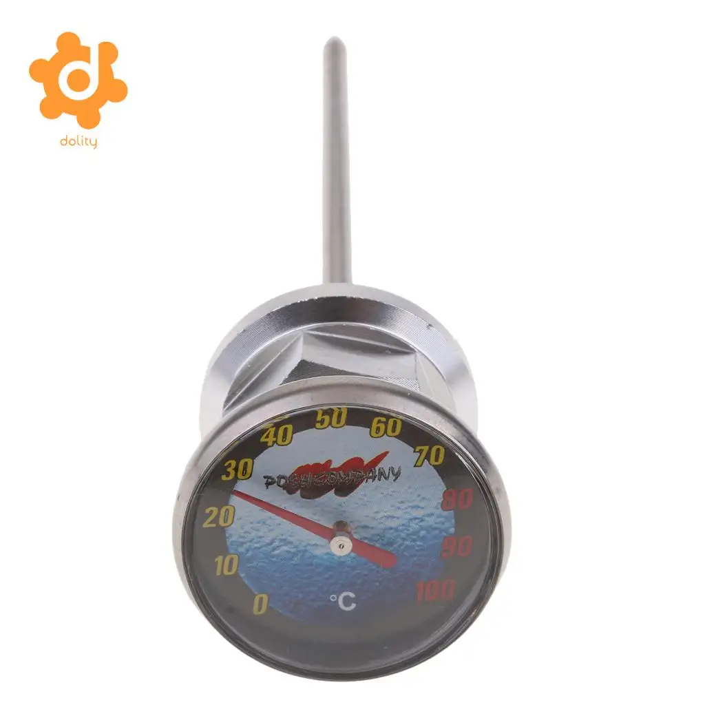 14.5cm Oil Tank Dipstick w/ Temperature Gauge for 110cc 125cc Scooter ATV